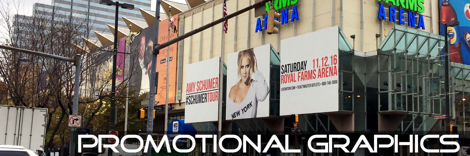 vinyl window graphics Amy-Schumer Promotional Graphics